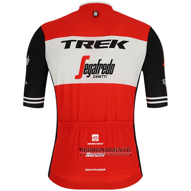 Abbigliamento Trek Segafredo 2019 Manica Corta e Pantaloncino Con Bretelle Rosso Bianco - Clicca l'immagine per chiudere